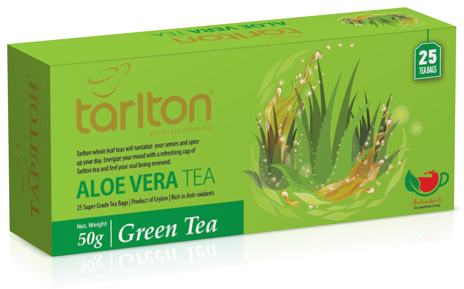 Тарлтон Чай зеленый пакетированный "Алоэ вера", 50 г