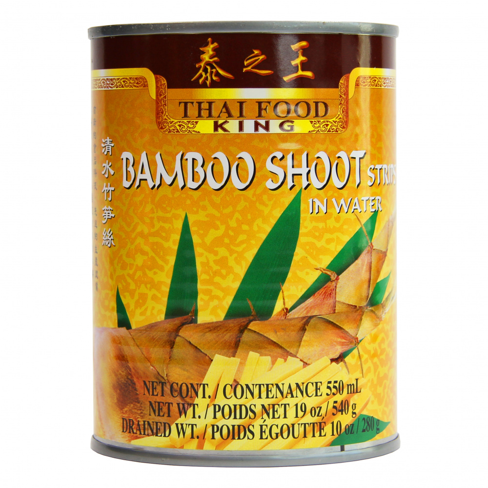 Thai Food King Побеги бамбука полоски, 540 г