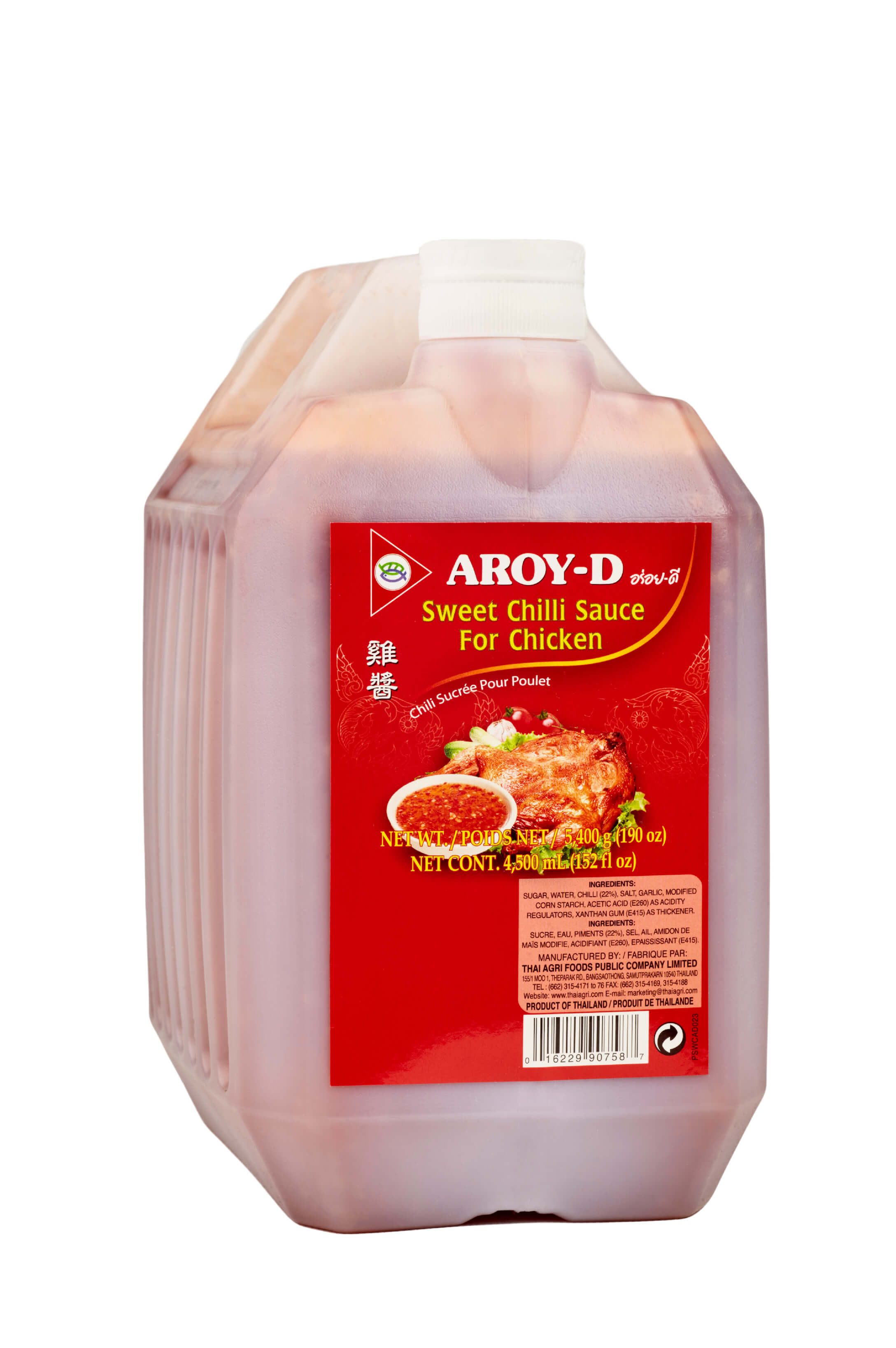 AROY-D Соус "Чили сладкий для курицы", 5,4 кг, канистра