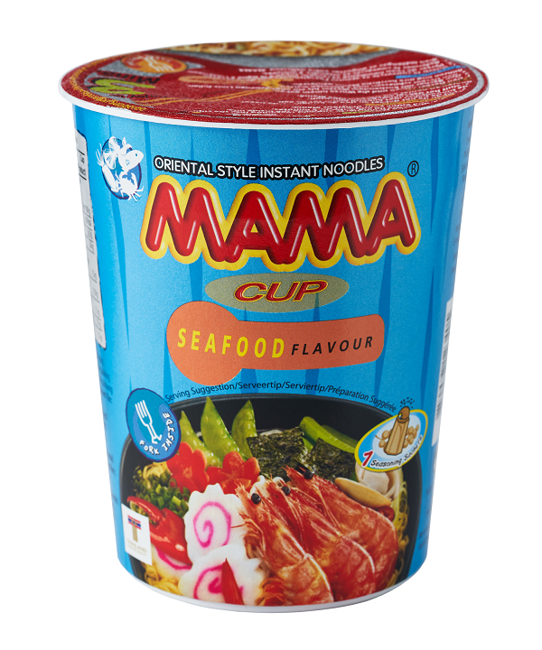 MAMA Лапша БП со вкусом морепродуктов, 70 г