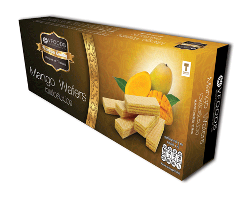 Vfoods Premium Вафли с начинкой с добавлением натурального манго, 120 г,