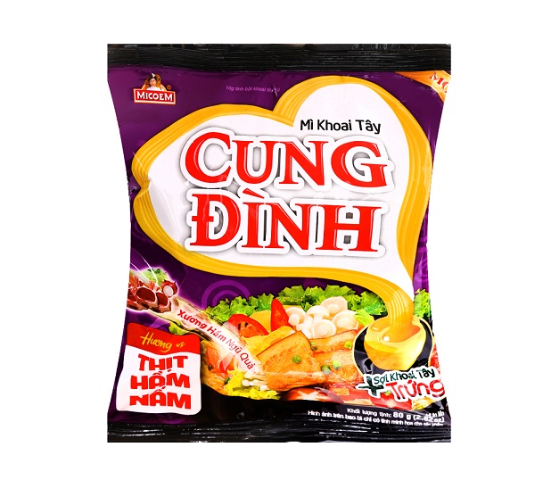 CUNG DINH Лапша БП со вкусом свинины и грибов, 79 г