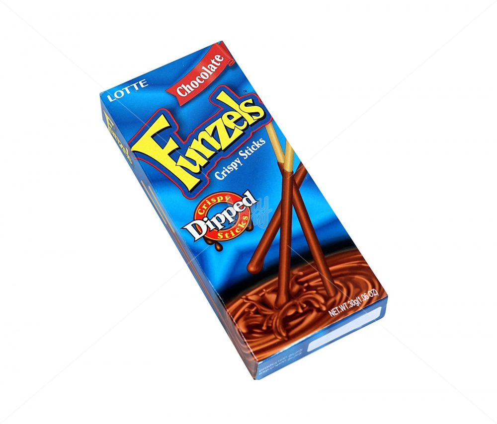LOTTE Соломка в шоколадной глазури "Фанзелс" (Funzels), 30 г