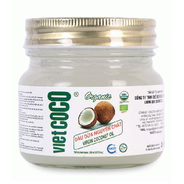 Vietcoco Масло кокосовое натуральное, 200 мл