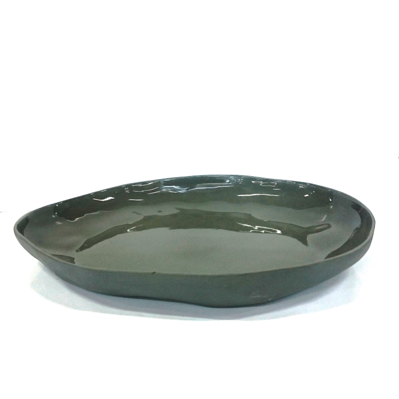 Тарелка керамическая H5см, глазурь