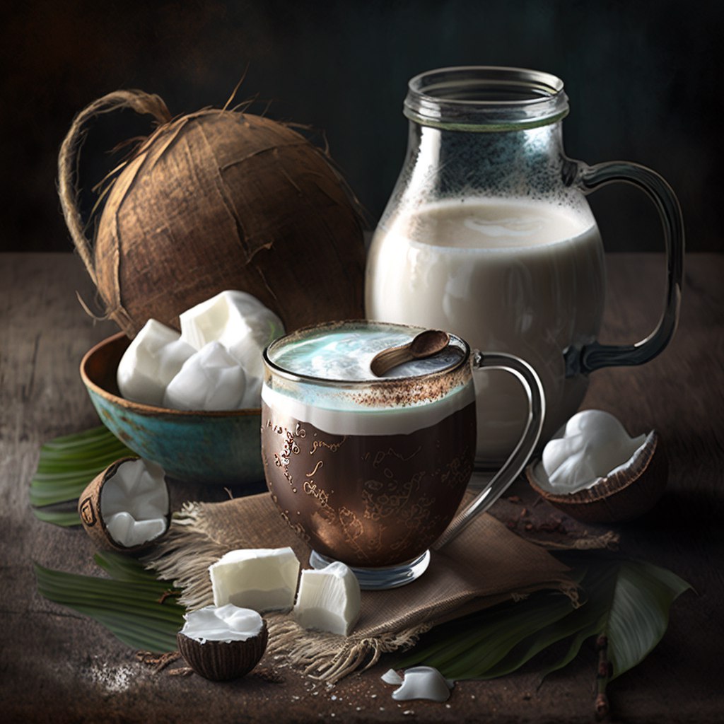 Рецепт: Кофе на кокосовом молоке