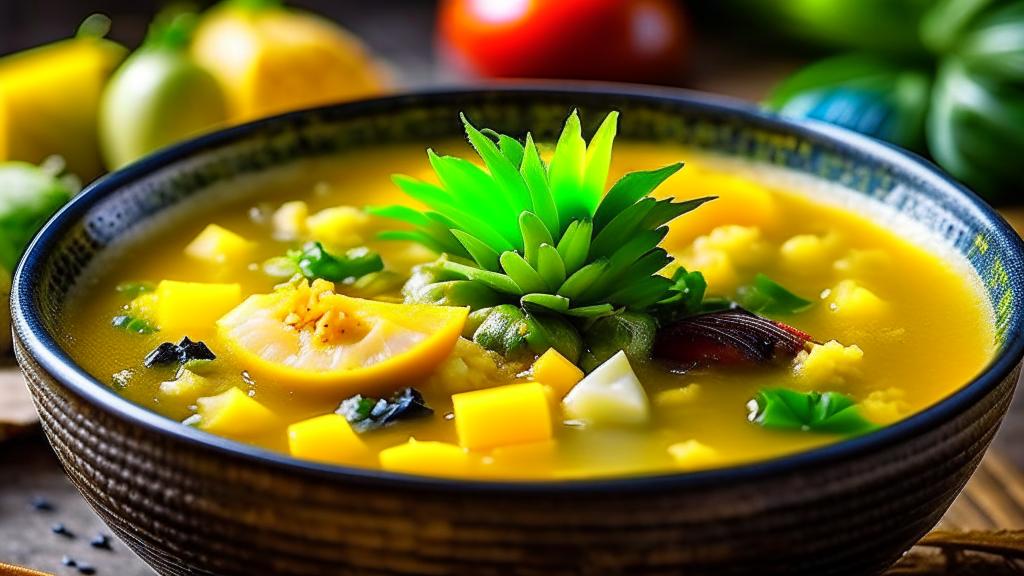 Вьетнамский суп с курицей и ананасом