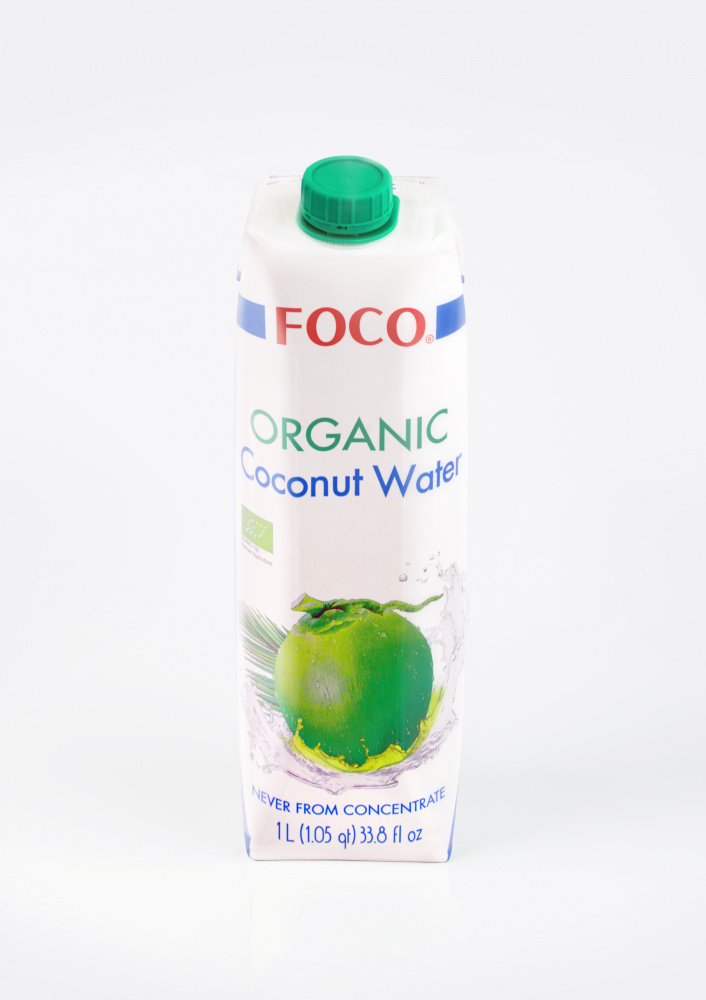 FOCO Органическая кокосовая вода (USDA organic), 1 л