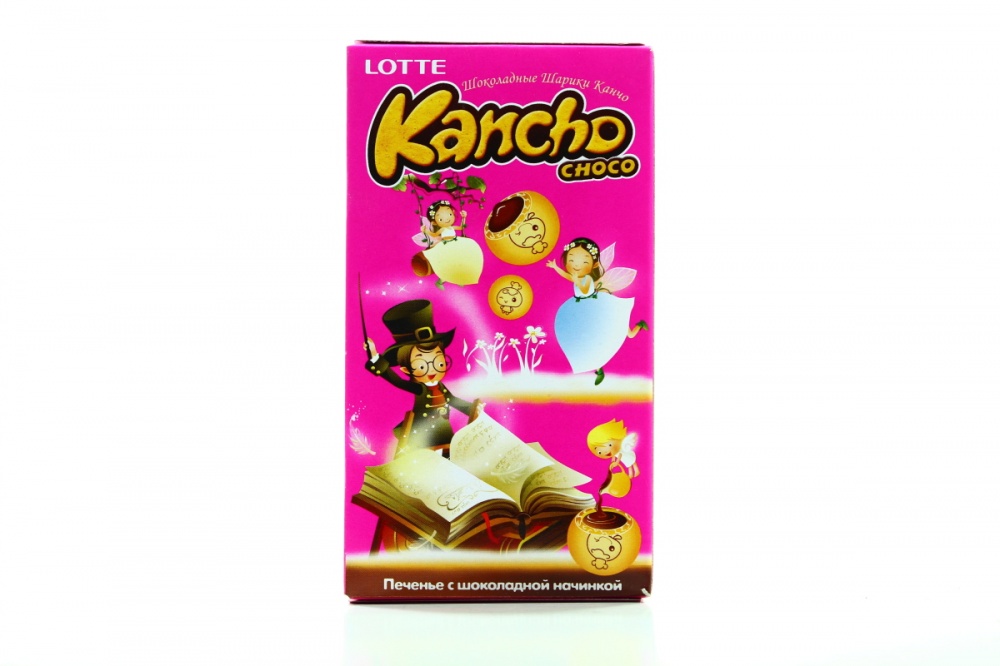 LOTTE Шоколадные шарики "Kancho Choco", 42 г