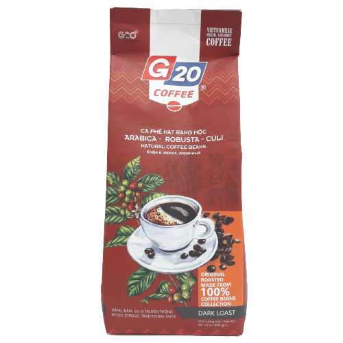 G20 Кофе в зернах, Арабика/Робуста/Кули, 250 г